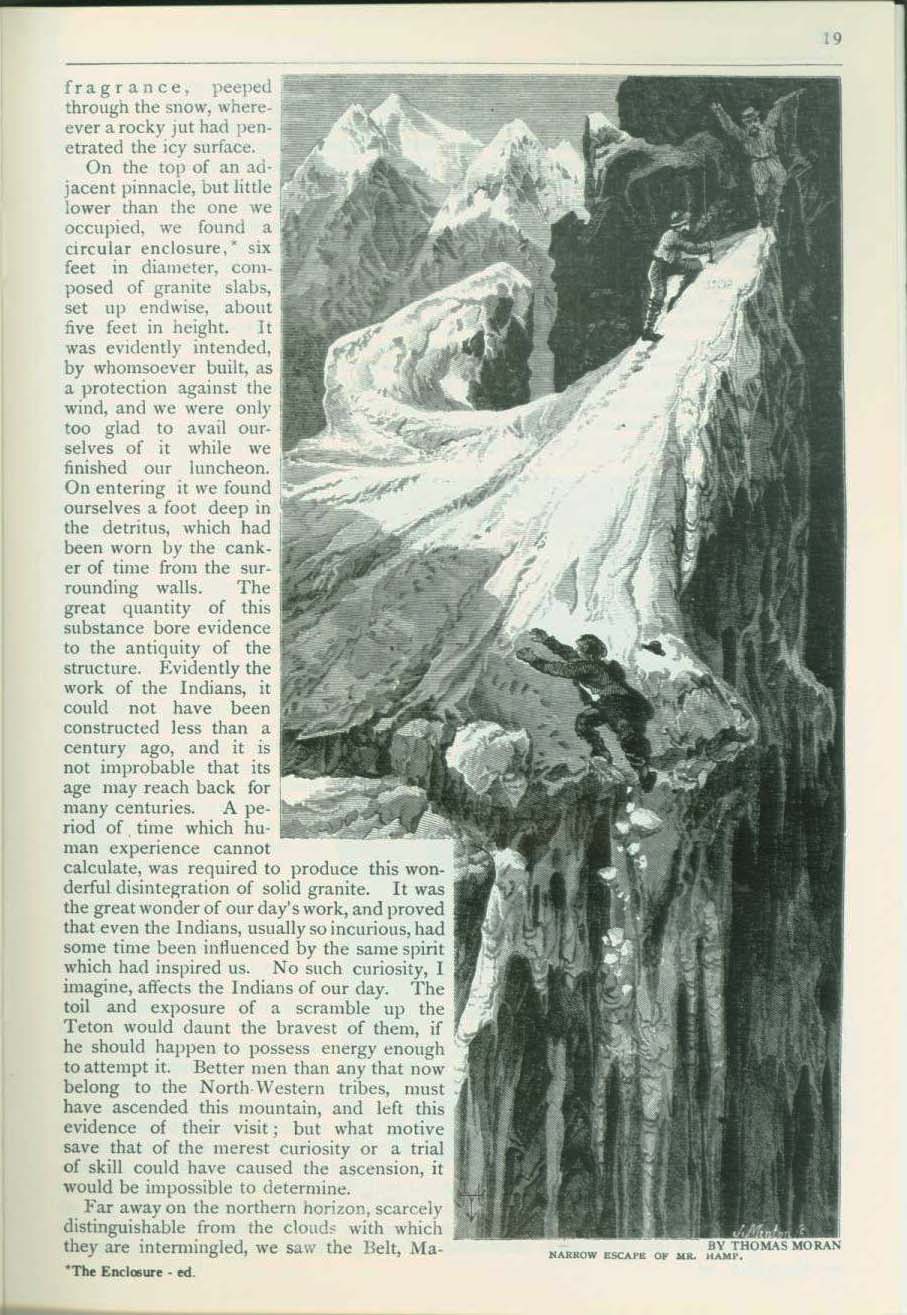 THE ASCENT OF MOUNT HAYDEN, GRAND TETON, 1872: a new chapter of Western Discovery. vist0066i